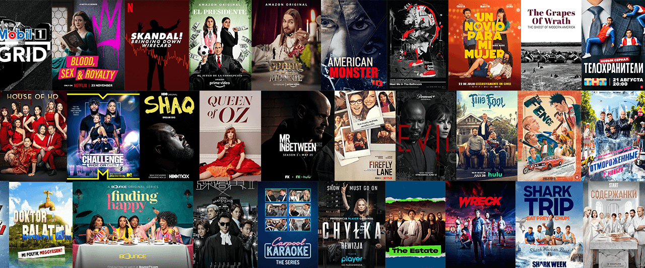 Productions 2023 - Skandal, Shaq, Queen of Oz, Mr Inbetween, Evil, Firefly Lane